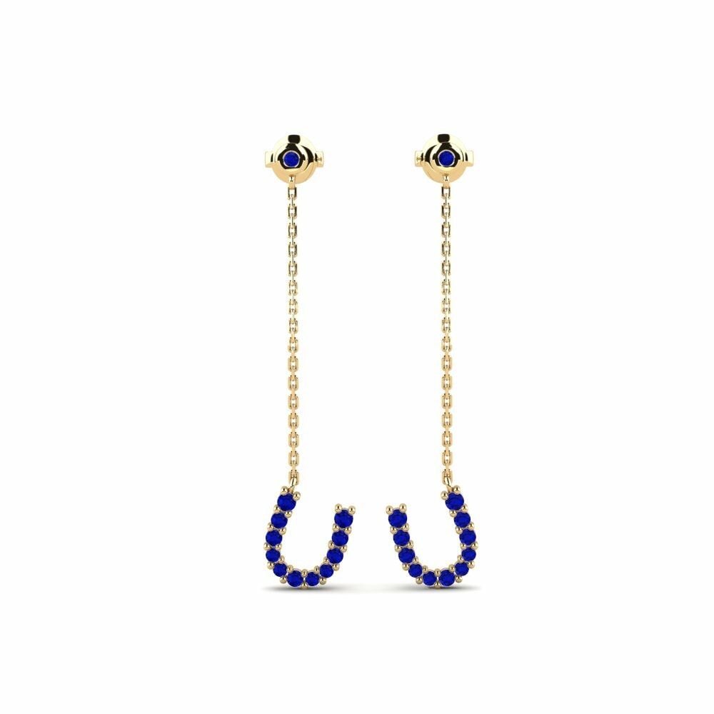 Saphir Boucle d'oreille femme Promenliva