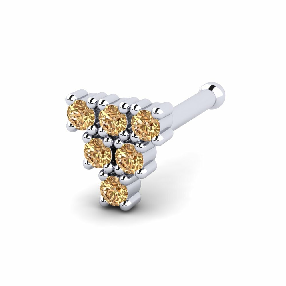 Bruine Diamant Neus Pin Proof