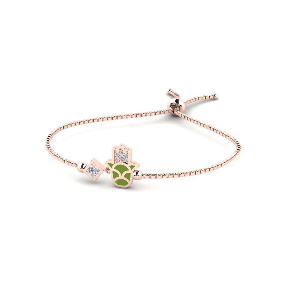 9k Oro Rosa Pulsera de Mujer Protexer