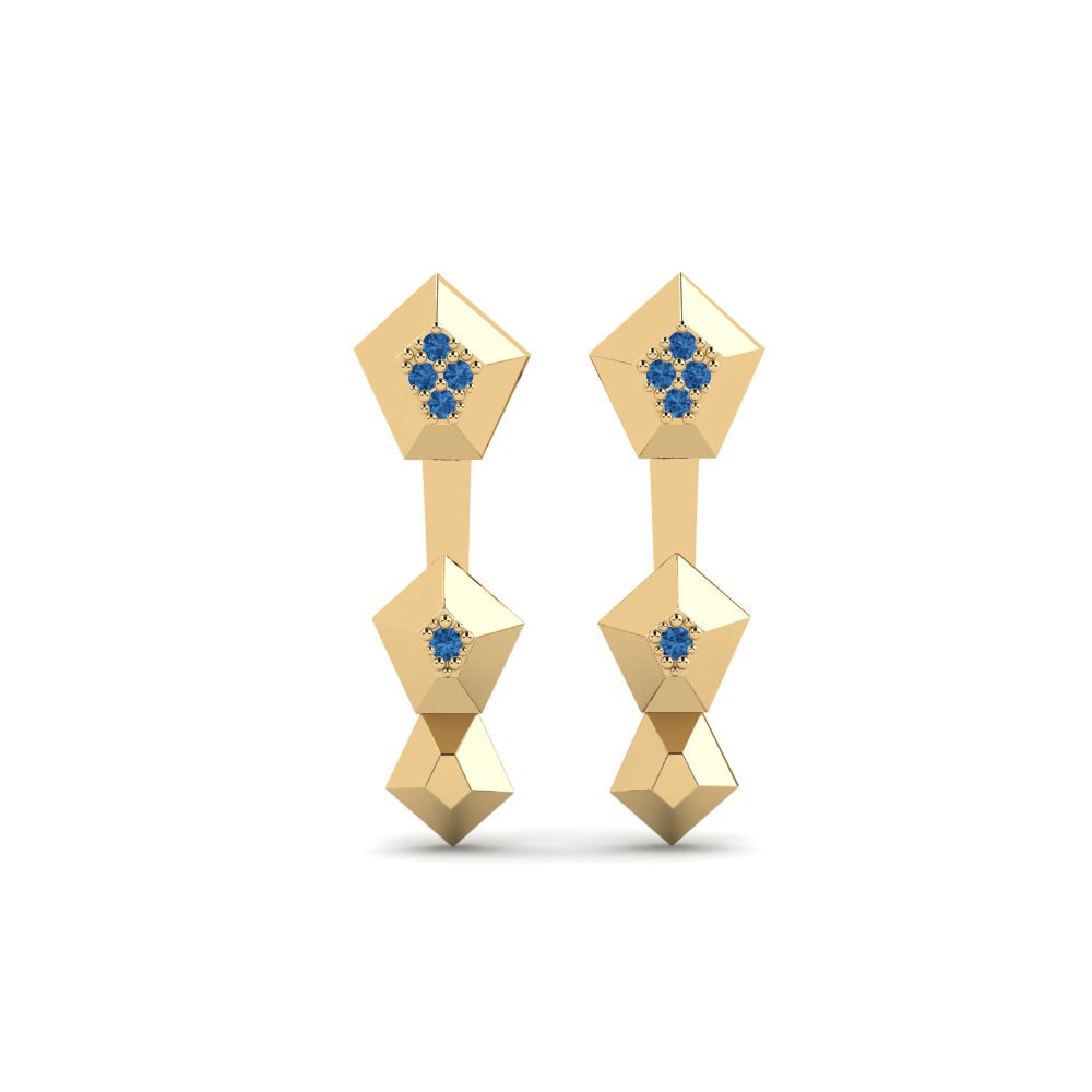 Dark Blue Zirconia Women's Earring Proxima