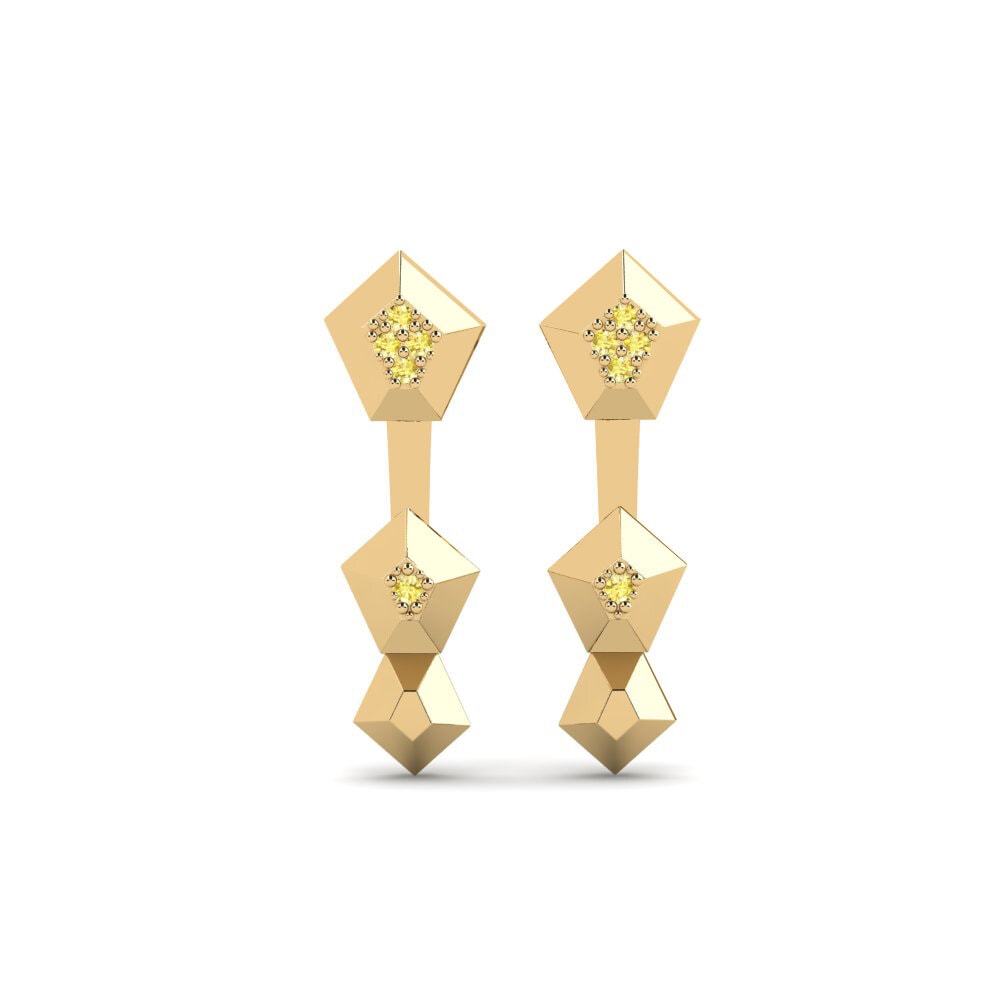 Yellow Sapphire Women's Earring Proxima