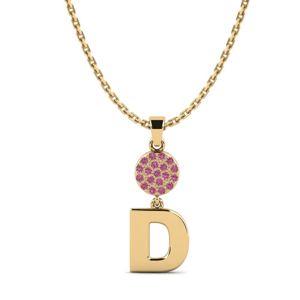 Gelbgold 750 Rhodolit-Granat Damen anhänger Pruneau - D