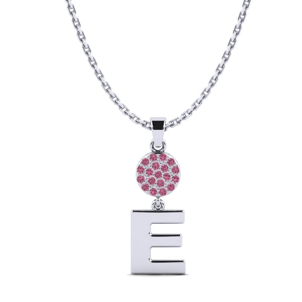 Weißgold 750 Rhodolit-Granat Damen anhänger Pruneau - E