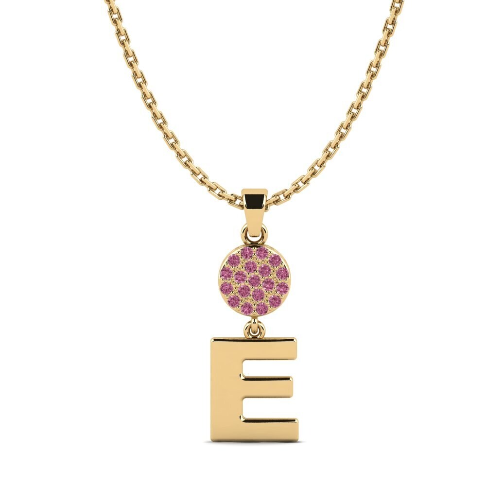 Gelbgold 750 Rhodolit-Granat Damen anhänger Pruneau - E