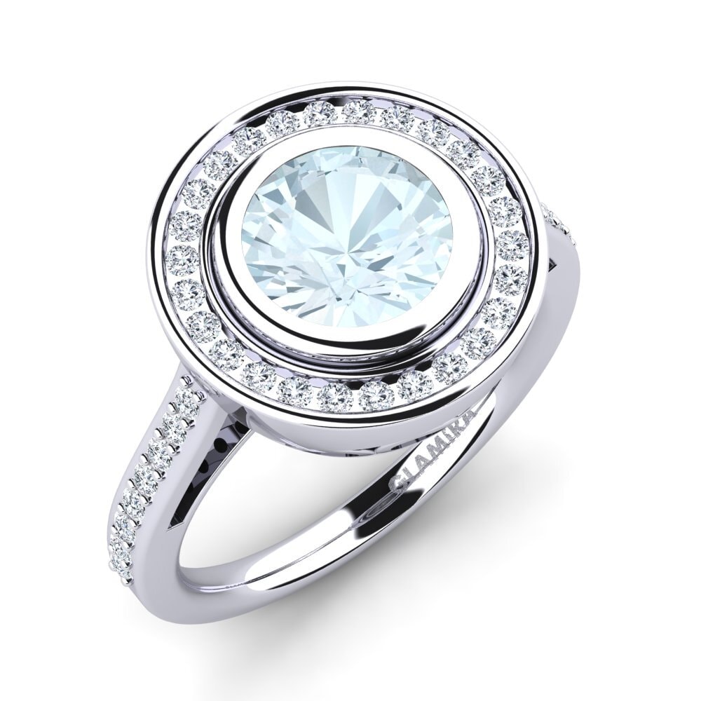 Aquamarine Engagement Ring Prunella