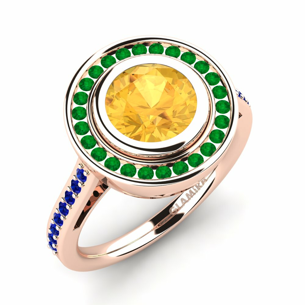 9K Rood Goud Verlovingsring Prunella