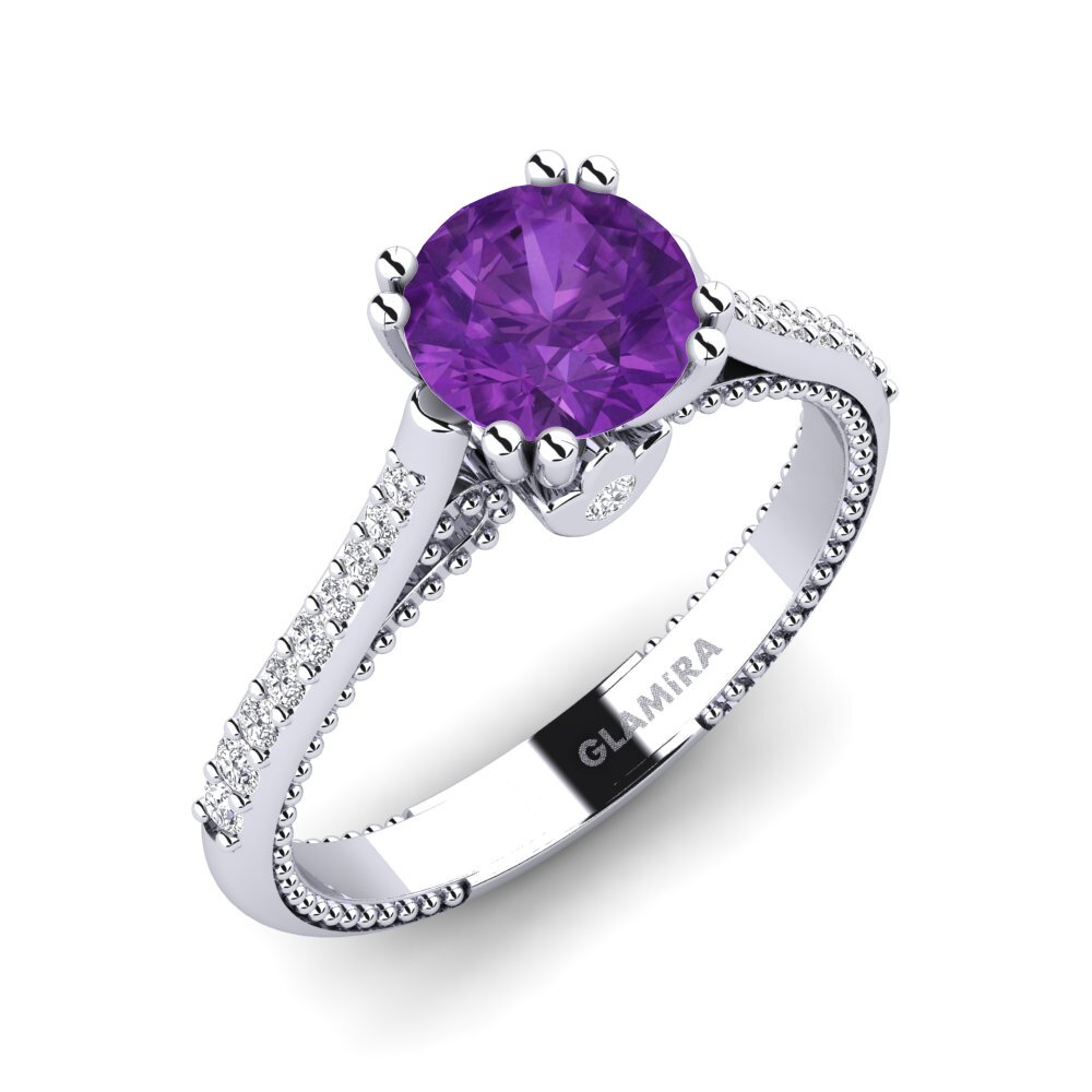 Amethyst Engagement Ring Puerza
