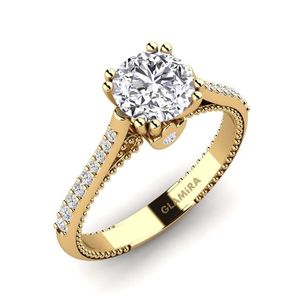 18ct Yellow Gold Engagement Ring Puerza
