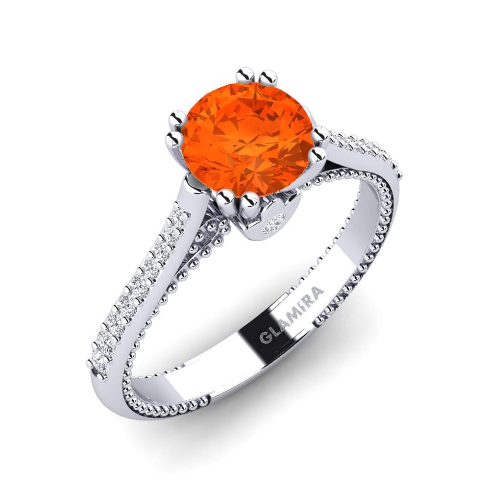 Fire Opal Engagement Ring Puerza