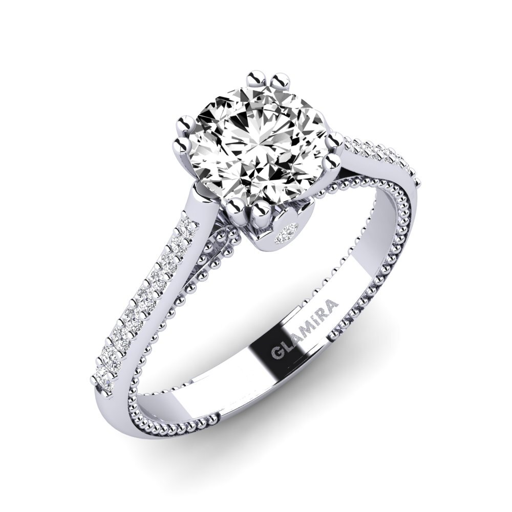 Đá Moissanite Nhẫn đính hôn Puerza