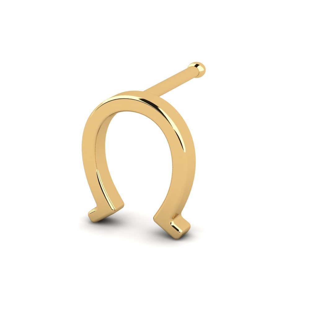 18k Yellow Gold Nose Pin Pune