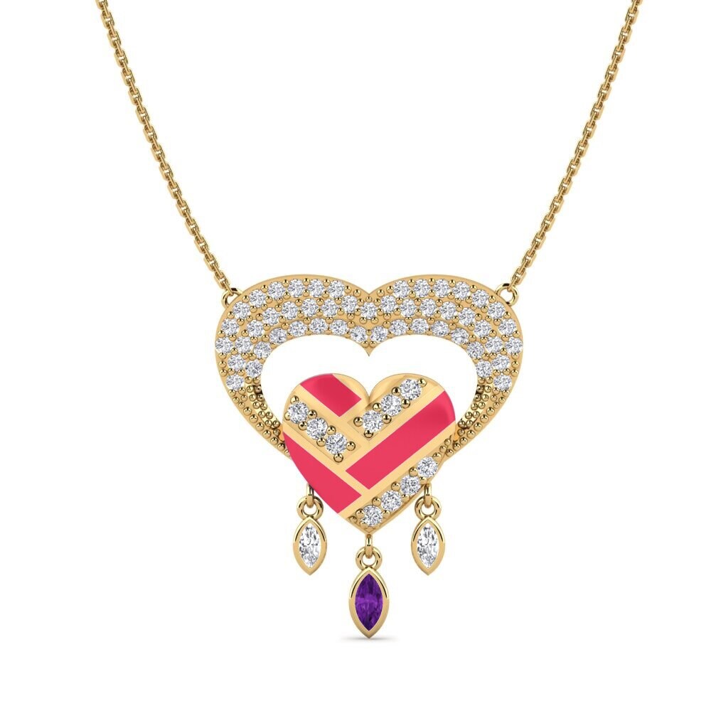 Amethyst Women's Necklace Purgatorio