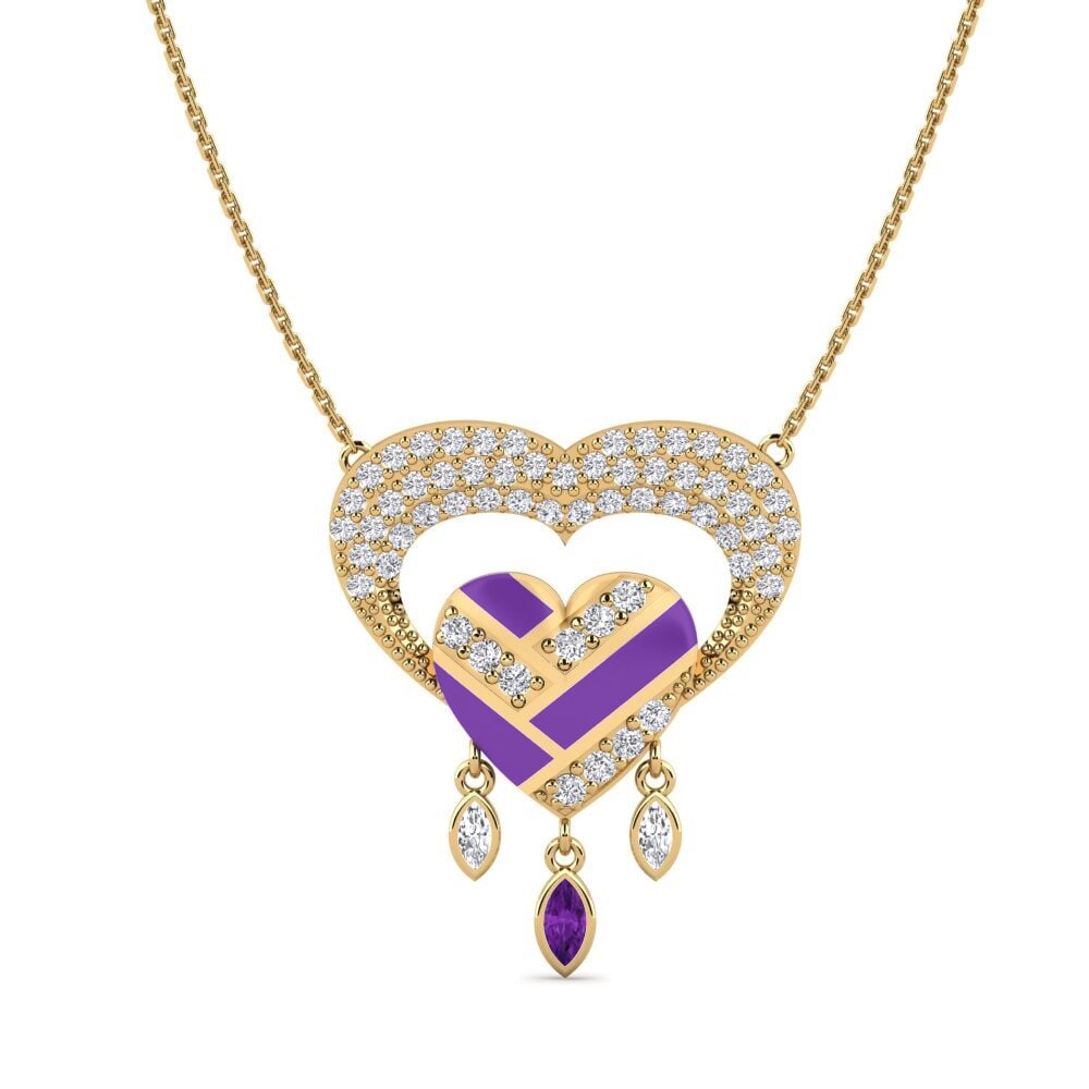 Amethyst Women's Necklace Purgatorio