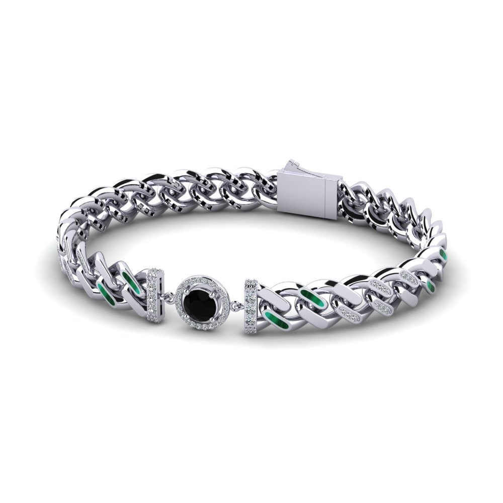 Black Sapphire Women's Bracelet Purgrotabile