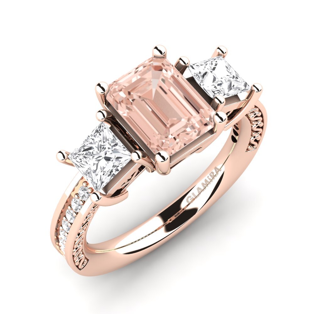 14ct Rose Gold Engagement Ring Purnima