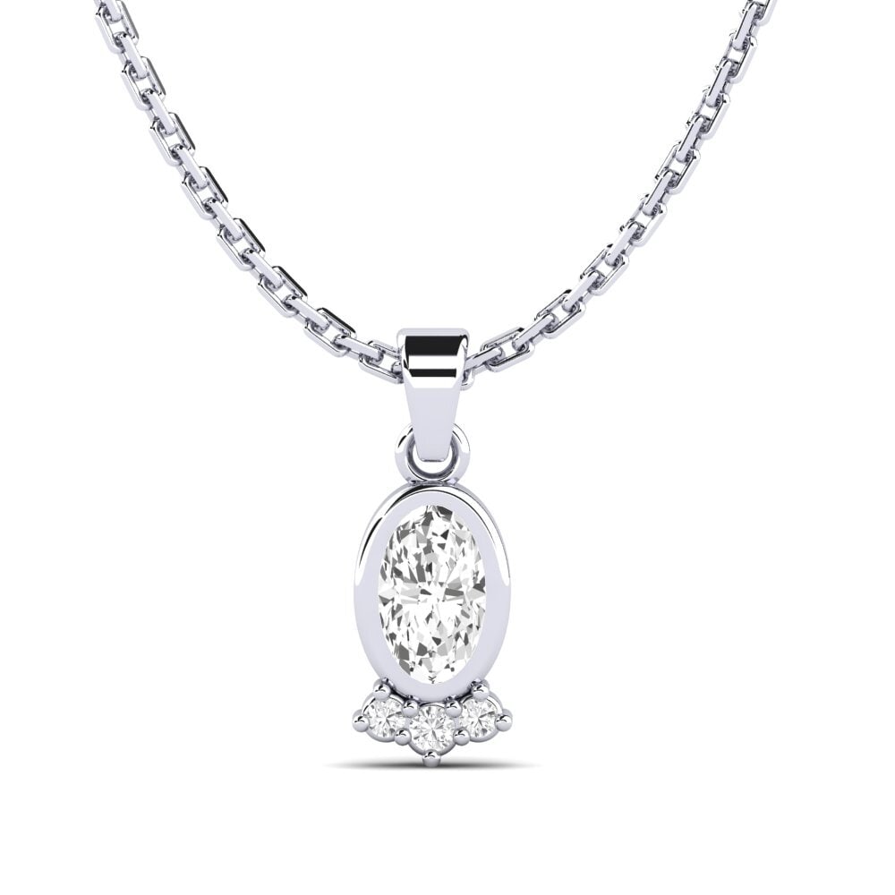 White sapphire Women's Pendant Purpo