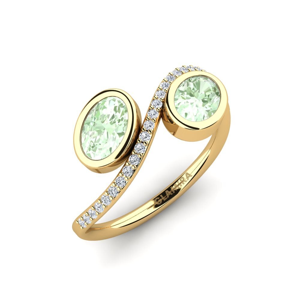 Green Amethyst Ring Purvaja