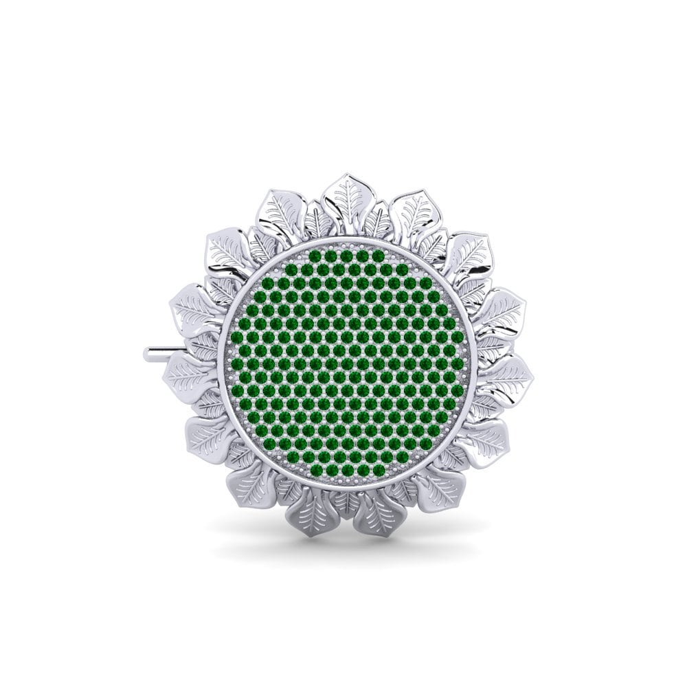 Green Zirconia Brooch Puskar