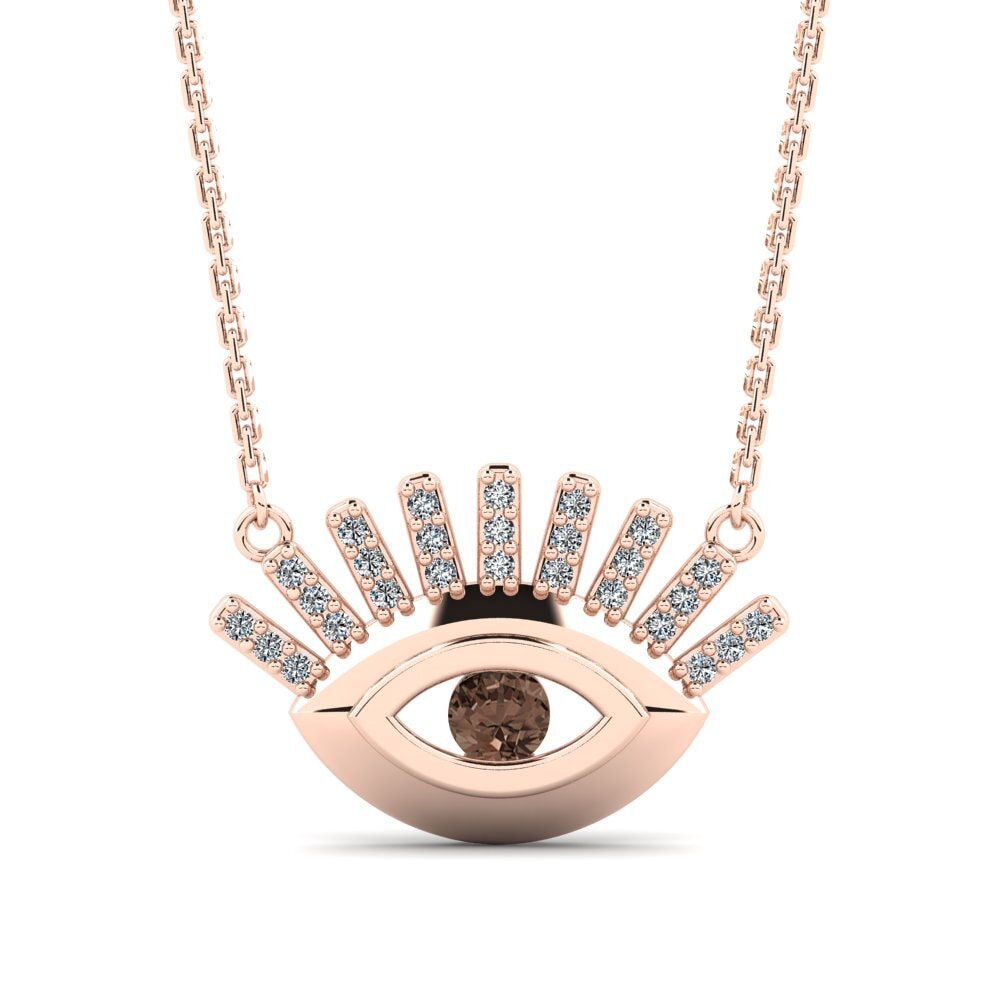 Smoky Quartz Women's Necklace Pyroar