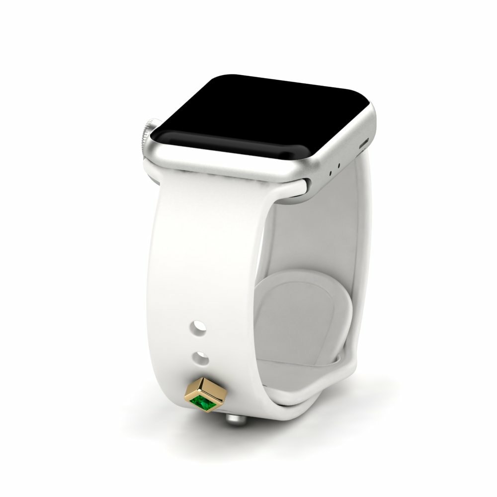 Accesorios para Apple Watch® Qarsoodiga - D Oro Amarillo 585 Swarovski Verde
