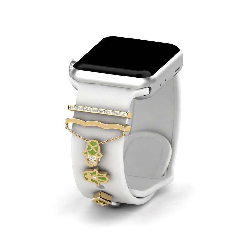 Brown Zircon Apple Watch® Accessory Qarsoodiga - SET