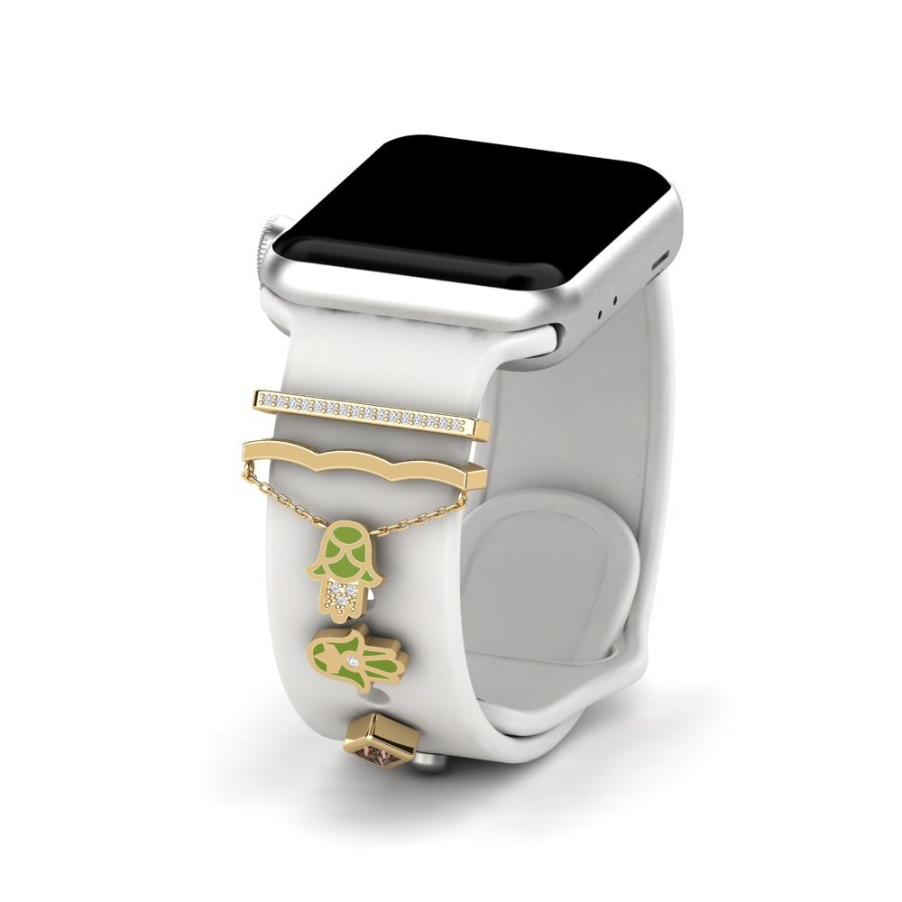 Smoky Quartz Apple Watch® Accessory Qarsoodiga - SET