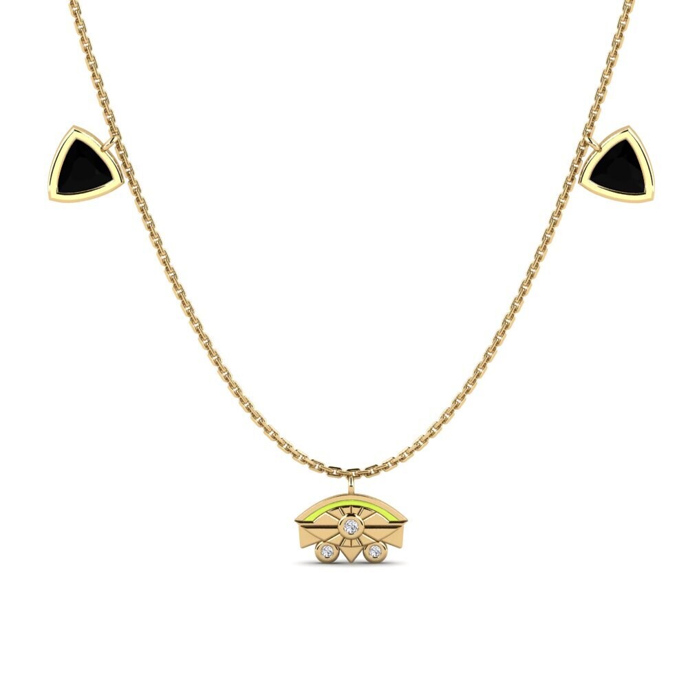 Zafiro negro Collar de Mujer Qawsalla