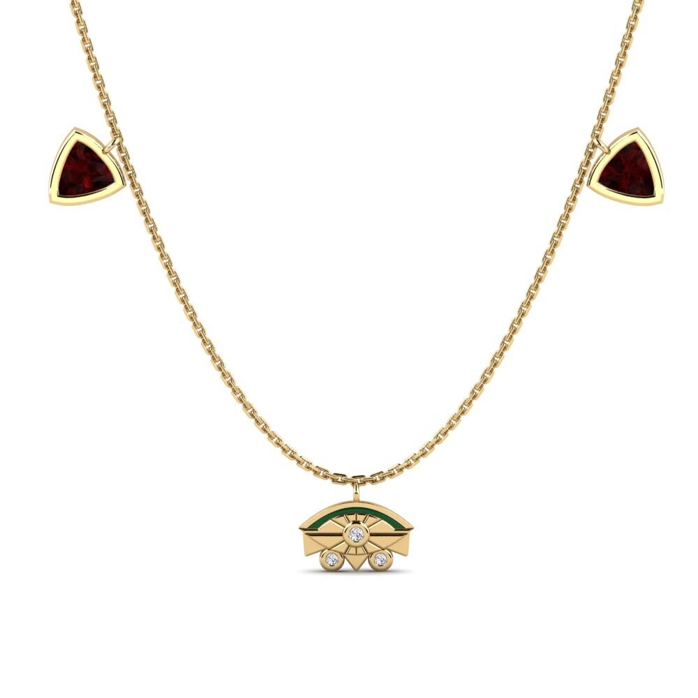 Garnet Women's Necklace Qawsalla