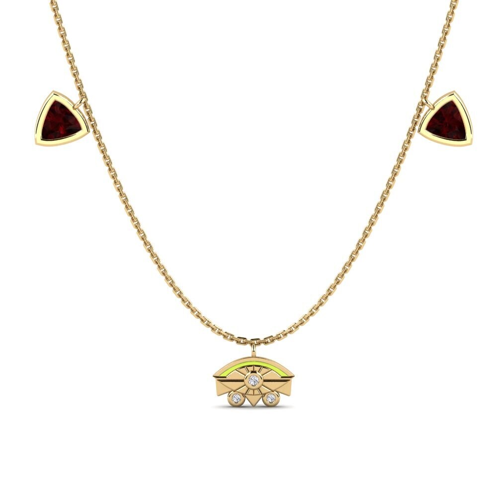 Garnet Women's Necklace Qawsalla