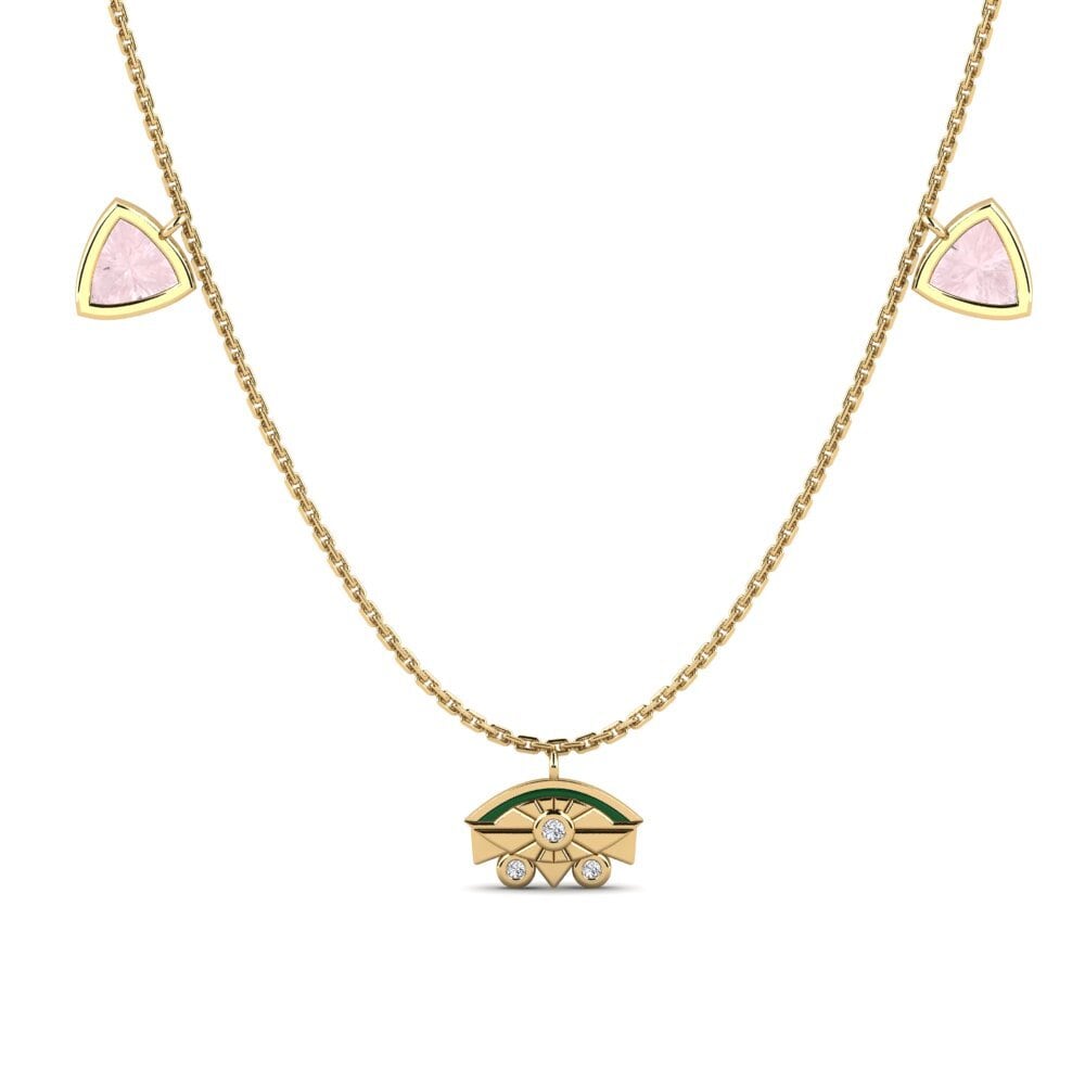 Rose Quartz Women's Necklace Qawsalla