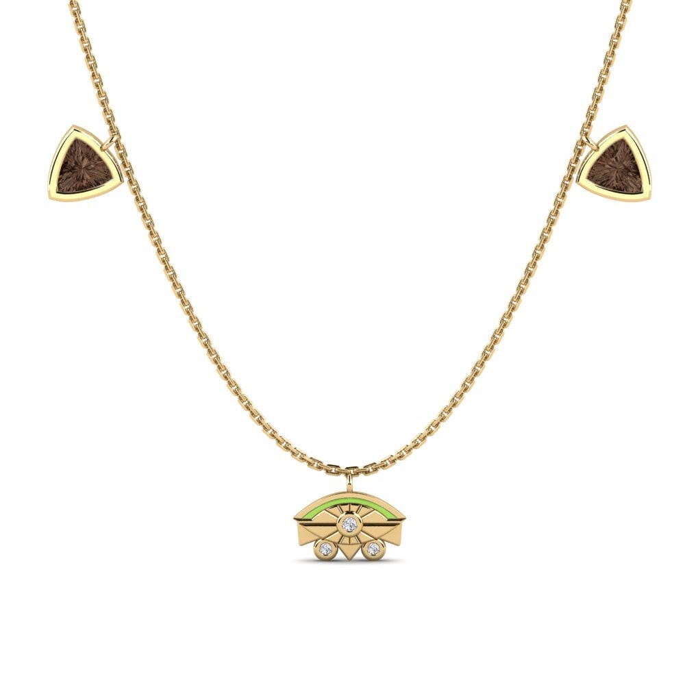 Smoky Quartz Women's Necklace Qawsalla