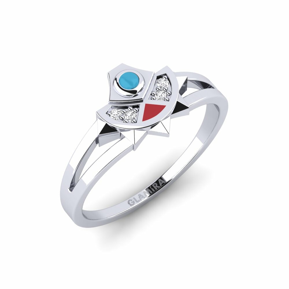 950 Platina Ringen Qawsallas