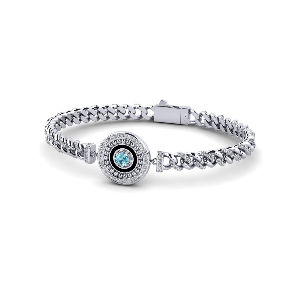 Blue Zircon Women's Bracelet Quadjoury