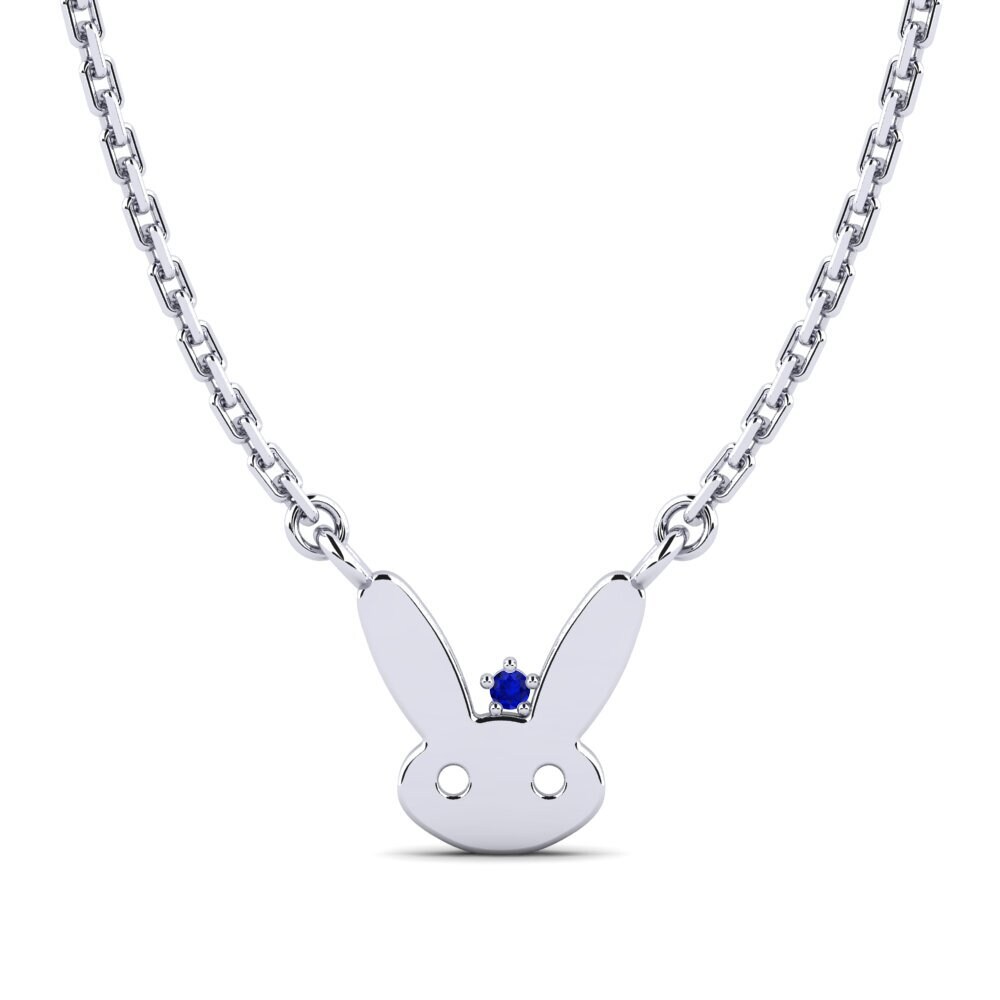 Plata 925 Zafiro Collar para Niño Quagga