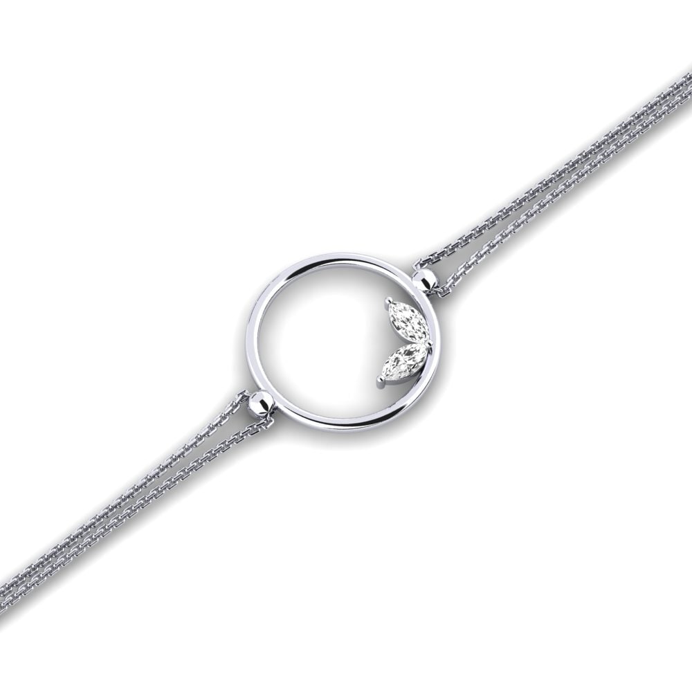 Marquesa Zafiro blanco Pulsera de Mujer Quend