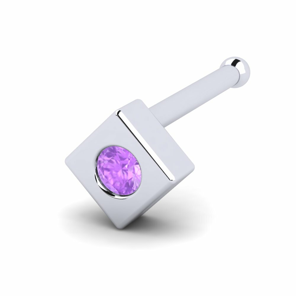 Amethist Neus Pin Quill
