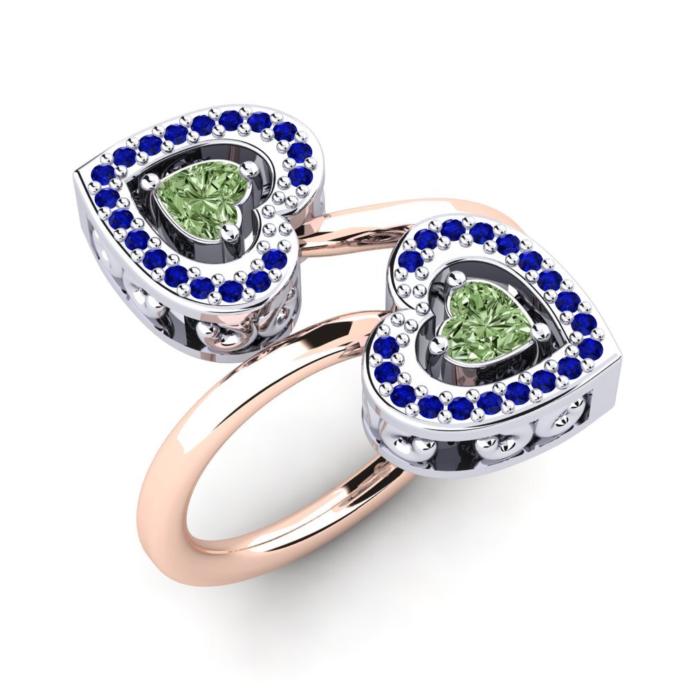 18ct White & Rose Gold Ring Quinnita