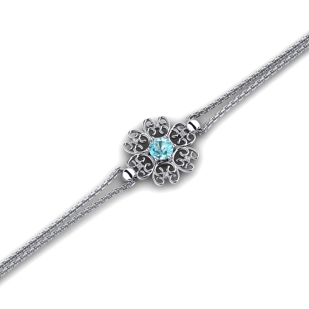 Blue Zircon Women's Bracelet Quiteze