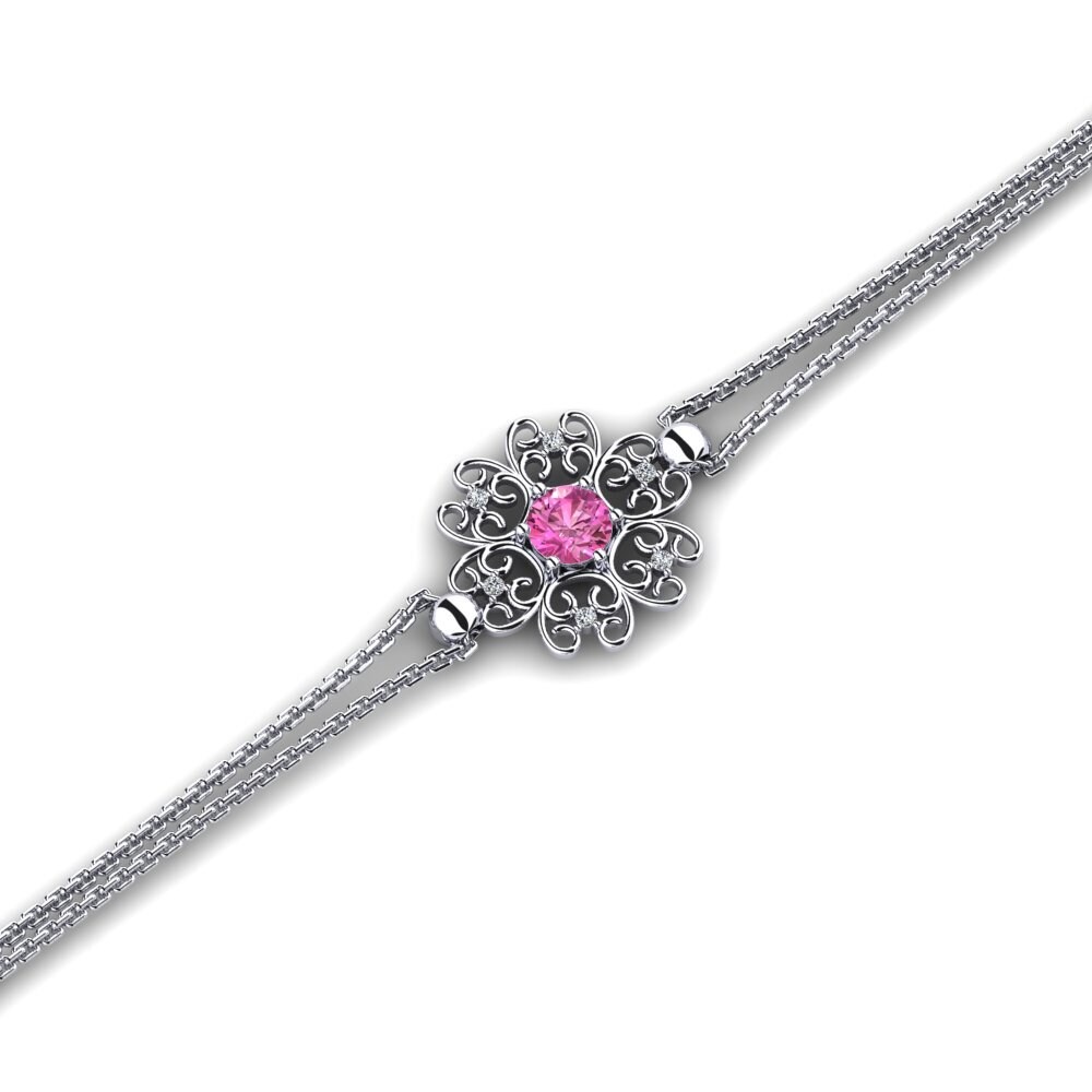 Pink Topaz Women's Bracelet Quiteze