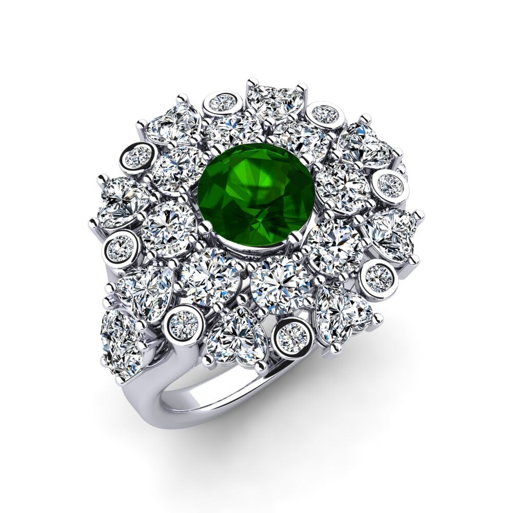 Green Tourmaline Engagement Ring Dacian