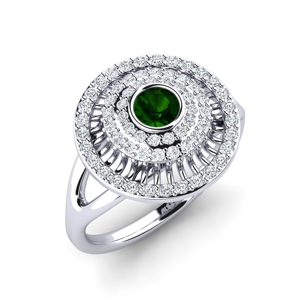 Green Tourmaline Engagement Ring Paolo