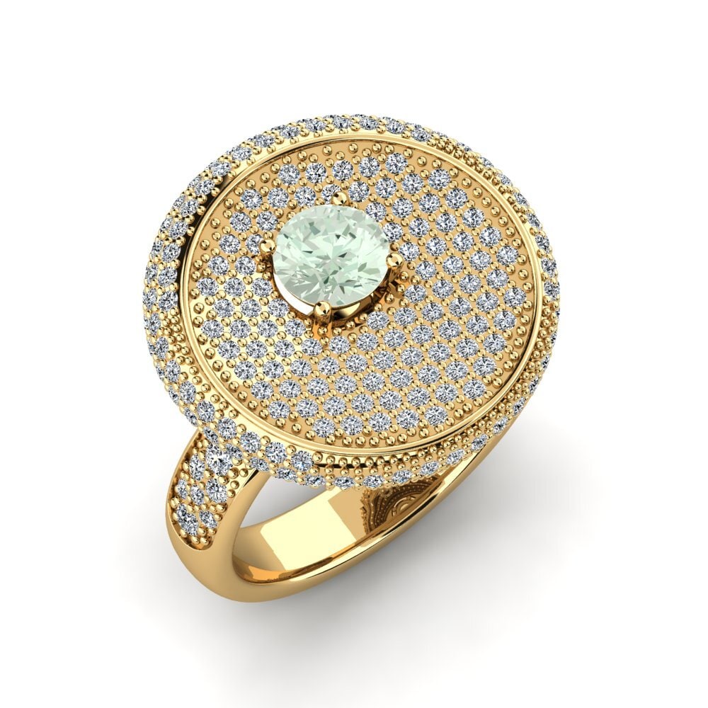 Green Amethyst Ring Sachi