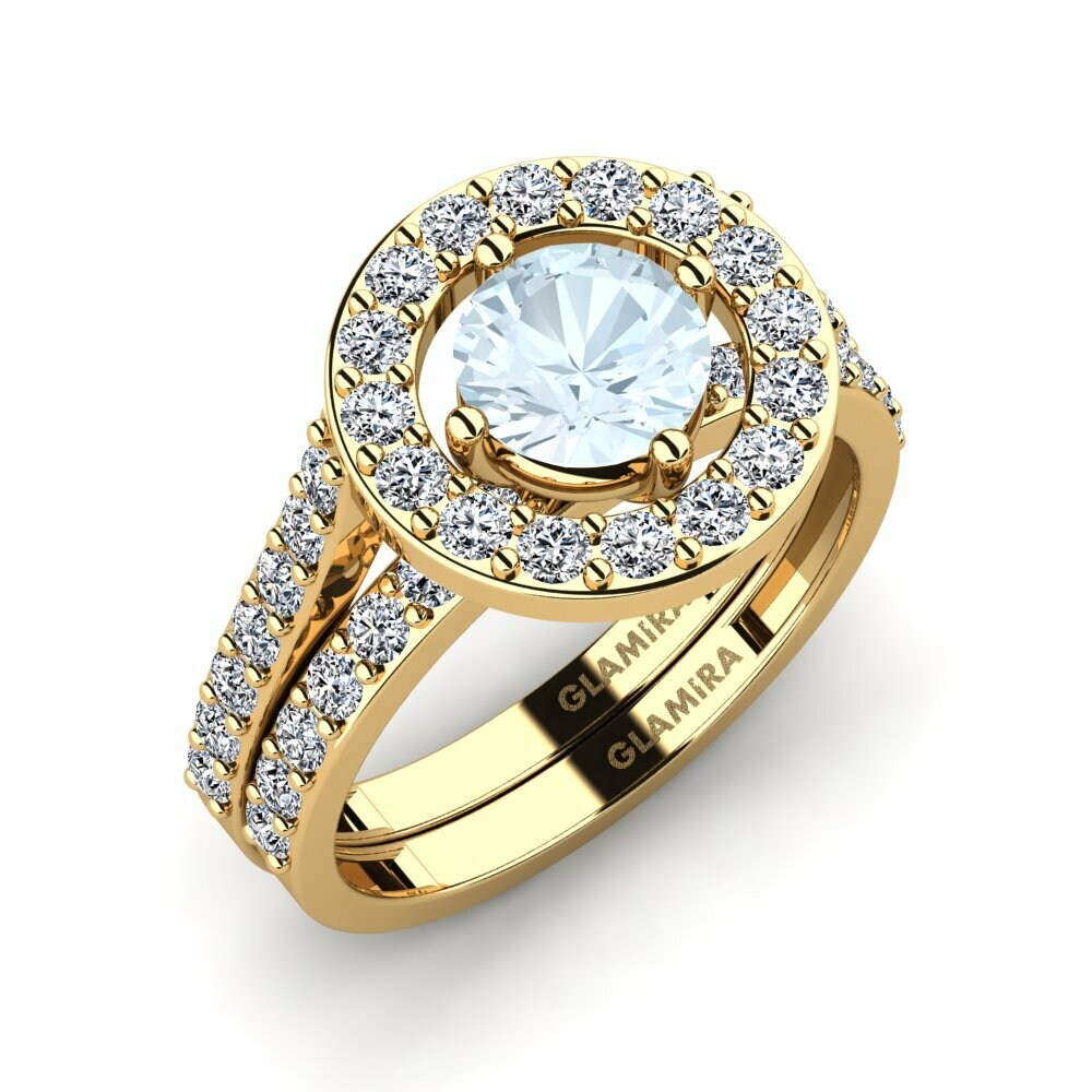 18ct Yellow Gold Engagement Ring Sharru