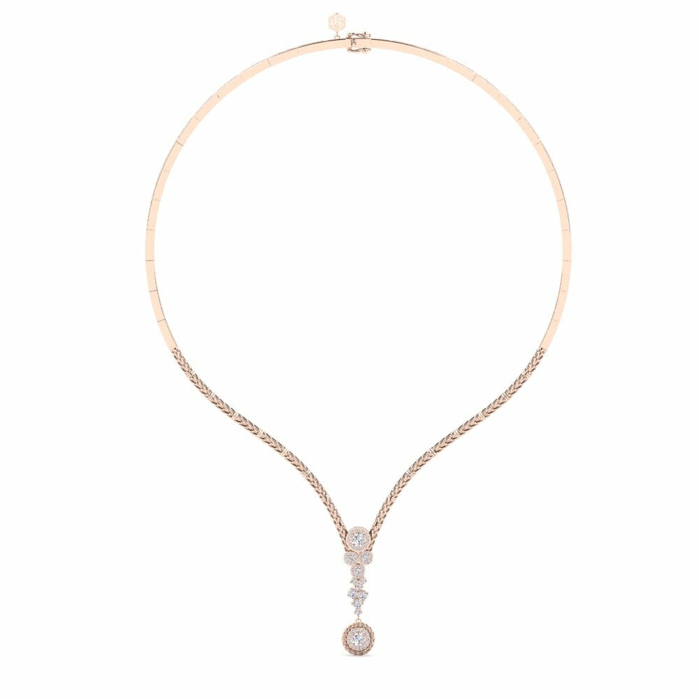 9ct Rose Gold Diamond Collier Radost