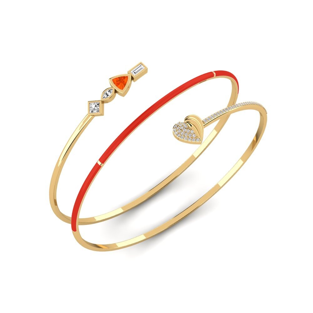 Opale de Feu Bracelet jonc femme Rainlove