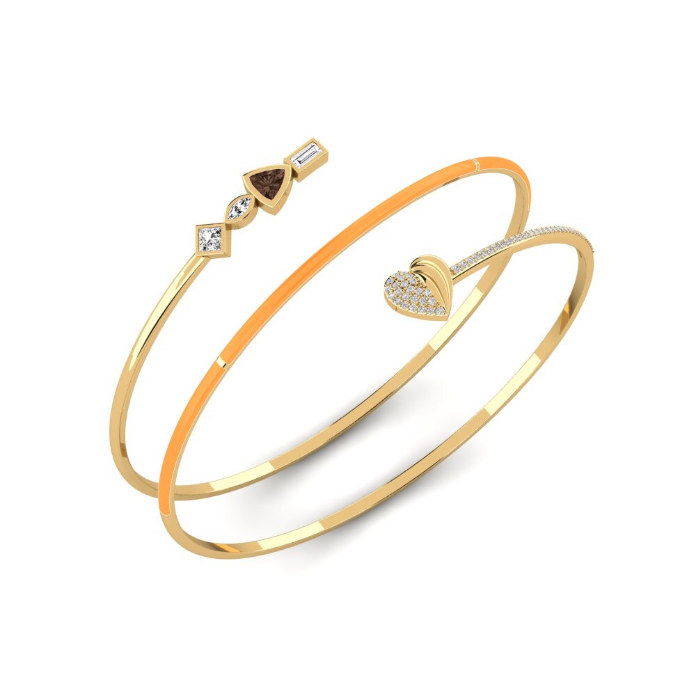 Smoky Quartz Women's Bangle Rainlove