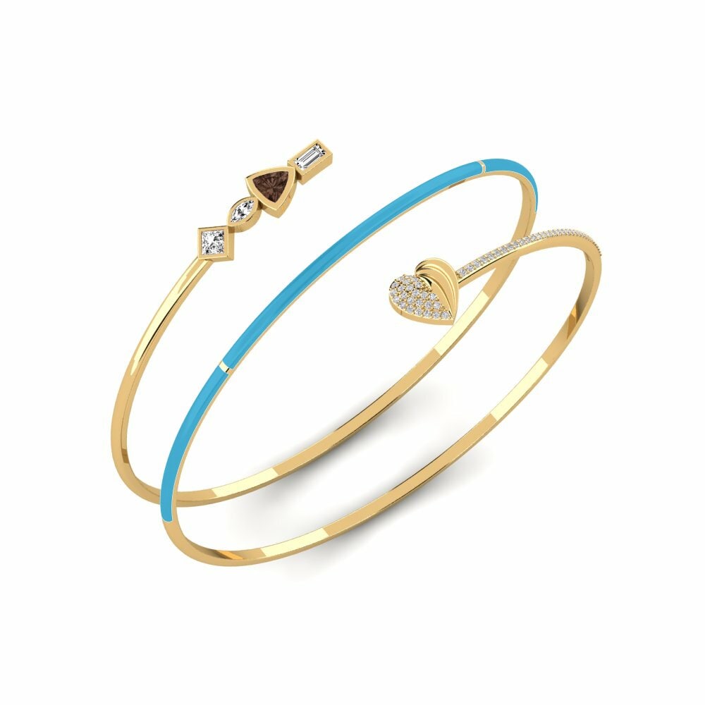 Cuarzo humo Brazalete de mujer Rainlove