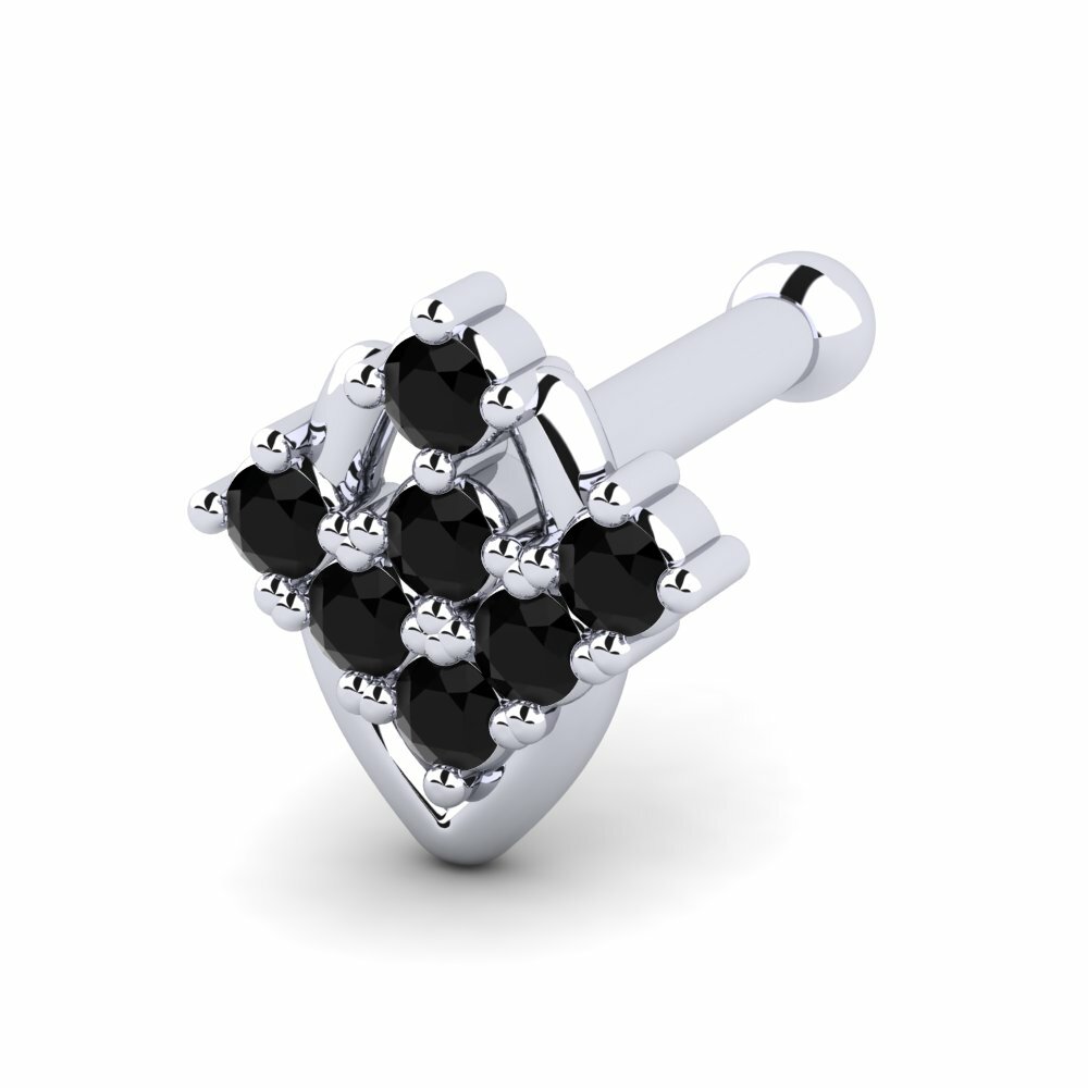 Black Diamond Nose Pin Raked