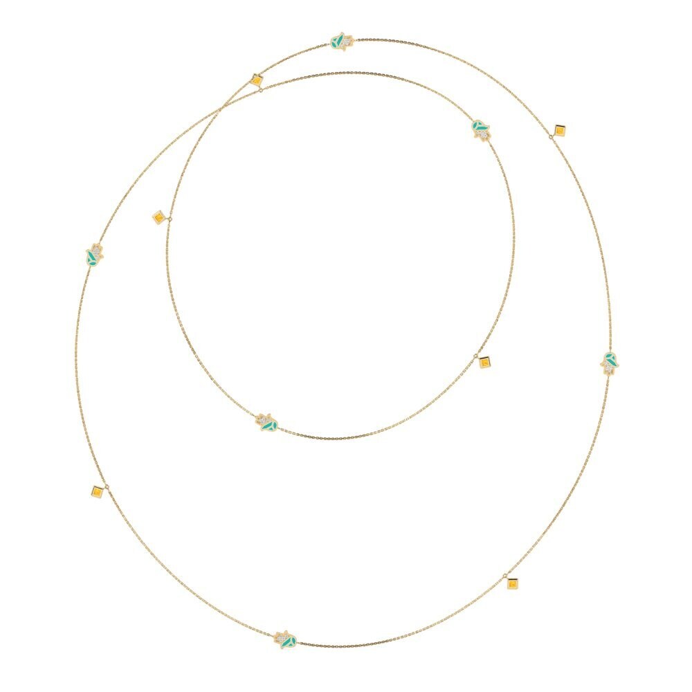 Citrine Women's Necklace Rakshak