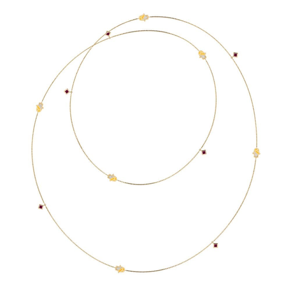 Rhodolite Garnet Women's Necklace Rakshak
